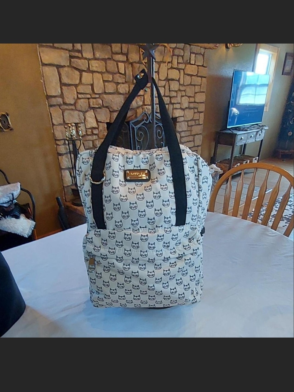 Madden Girl Kitty Cat Backpack Weekender Bag - LIKE NEW